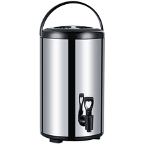 Milk tea insulation bucket stainless steel large capacity 10L commercial stall cold milk tea shop special soy milk 304 boiling water tank