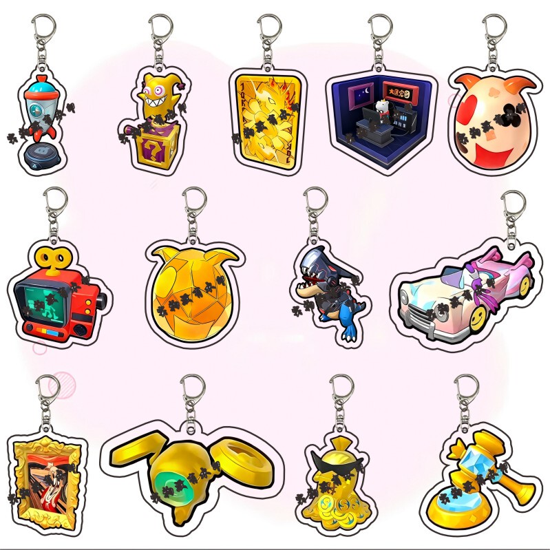 Sausage Party Props Acrylic Keychain Pendant Game Merchandise Gift for Friends Backpack Accessory Commemorative Small Gift