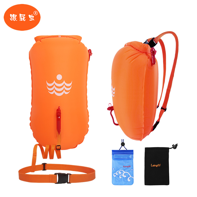 Langzi with fart brand waterproof drift bag built-in airbag backpack swimming floating two user external equipment