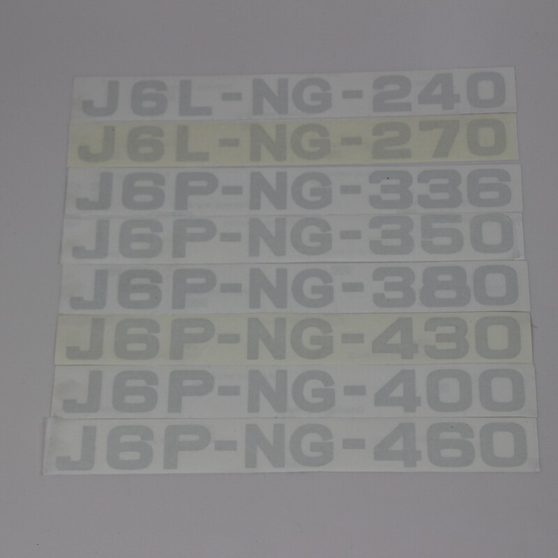 Suitable for the liberation of J6P horsepower Peugas door horsepower label-NG Paper sticker J6P-NG-460
