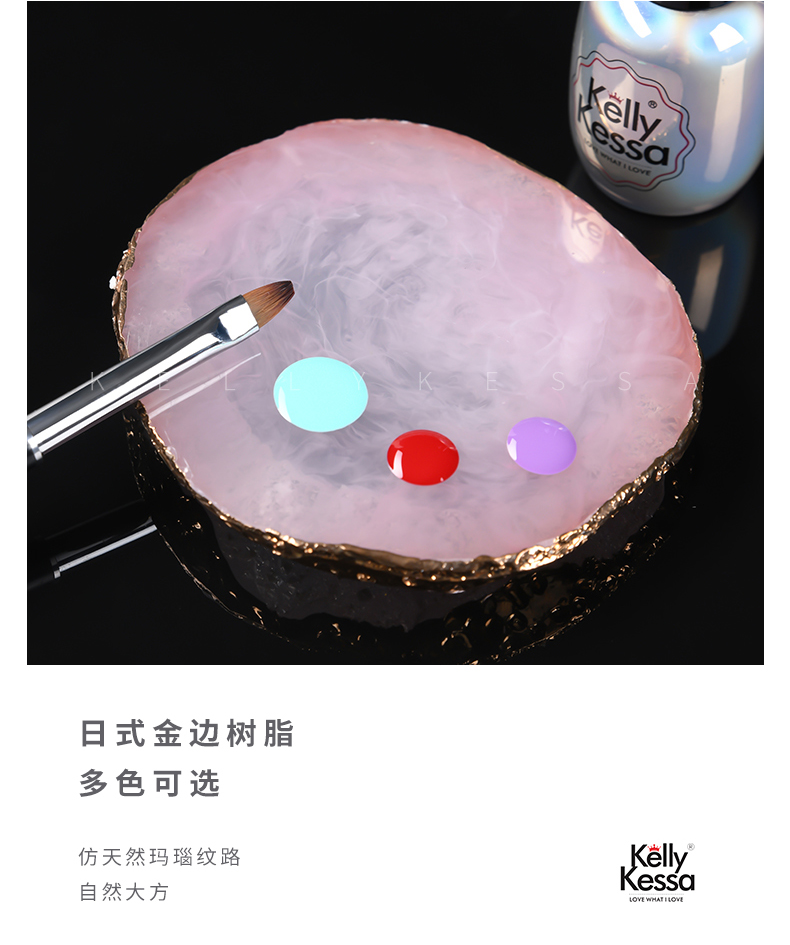 KellyKessa / Kelly Kaiser Làm móng Palette Công cụ làm móng Cửa hàng Đá hoa cương Bảng màu bộ dụng cụ làm móng