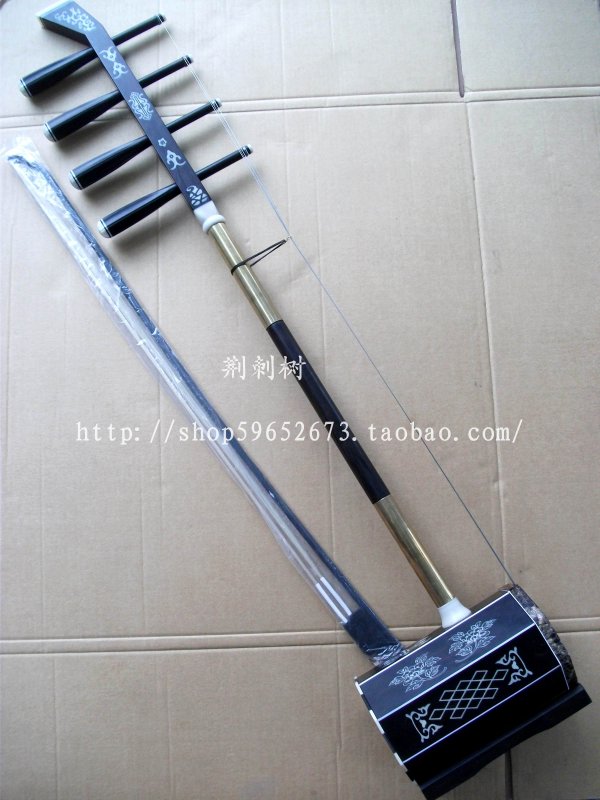 Các nhà sản xuất quảng bá nhạc cụ thiểu số Mông Cổ bốn thanh đồng mun bass bốn Hu để gửi dây cung đàn nguyệt