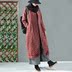 Vườn sân vườn quần áo đẹp mùa đông mới cotton và cotton cộng với áo khoác cotton nữ nghệ thuật in retro áo dài cotton nữ quần áo cotton hoa áo phao lông vũ nữ dáng ngắn Bông
