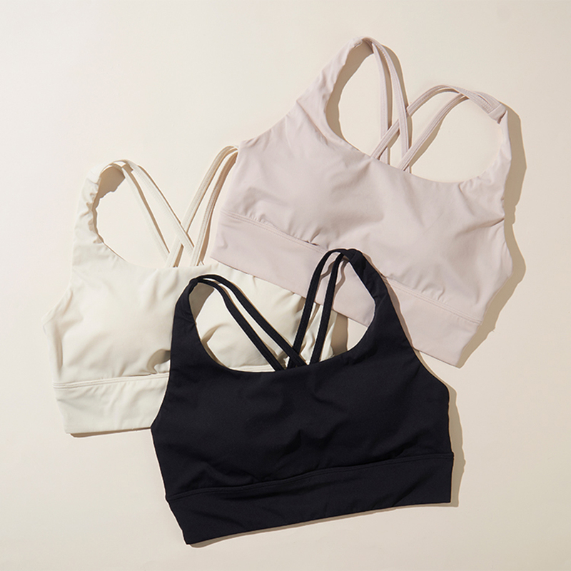 Xiu'Er's Holf Light Sports Series Cross-Back Seamless Bra for Women Cross-Over One-Piece Bra