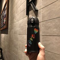 Starbucks new cup cupboard magician rainbow love thermos cup 350ML Valentines Day to send boyfriend gifts