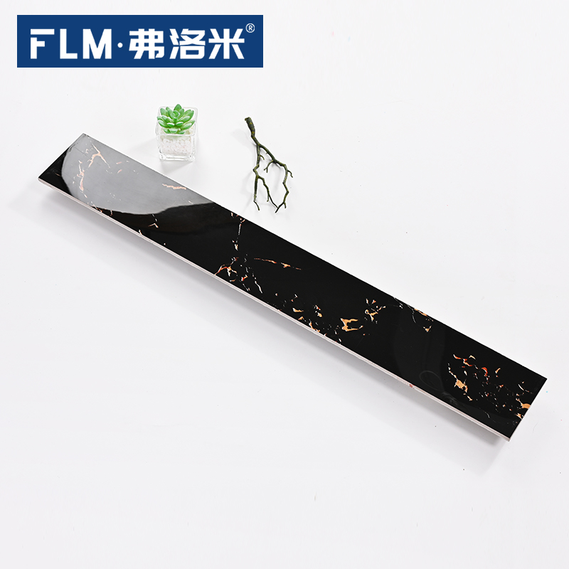 Flommi Living Room 110x800 Foundation Line Tile 100x800 Imitation Marble Waveguide Skirting crossing threshold Stone-Taobao