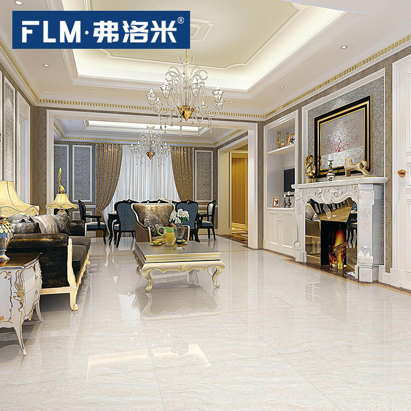 Foshan tile modern minimalist vitrified brick polished brick living room floor tiles 800X800 anti-slip floor tile Amazon