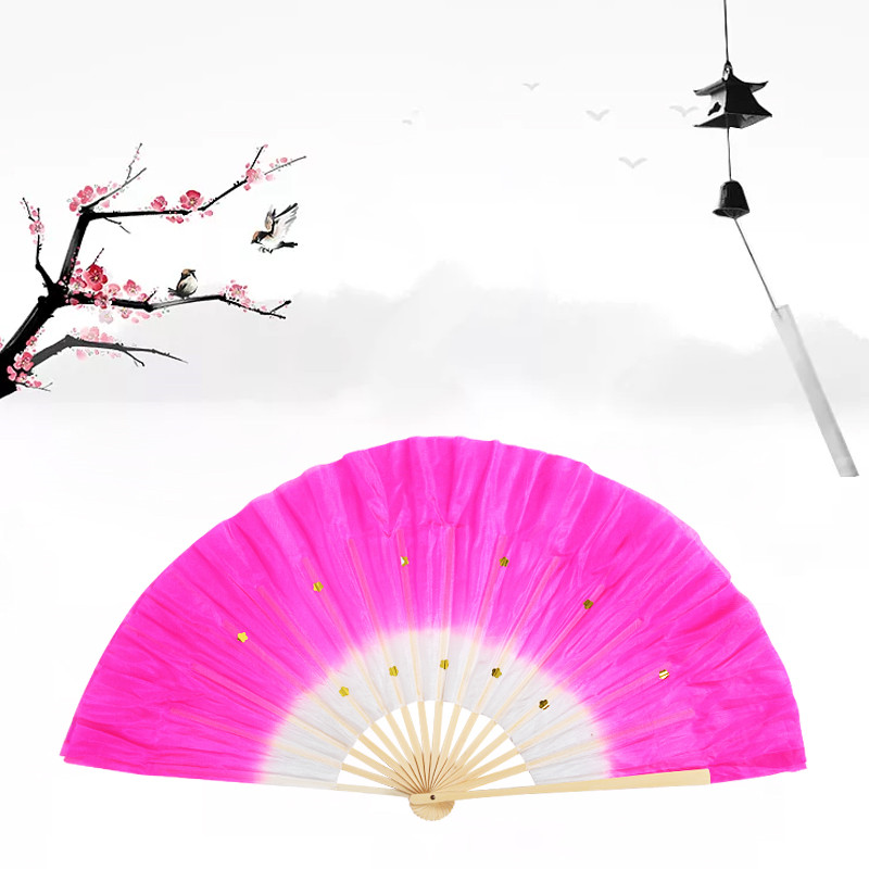 健博头青光骨扇子广场舞扇中国舞秧歌舞学校节日庆典双层无毛刺扇