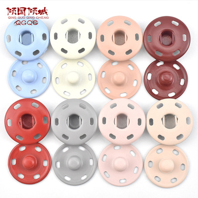 婴儿儿童铜质扣子10颗送收纳盒针线