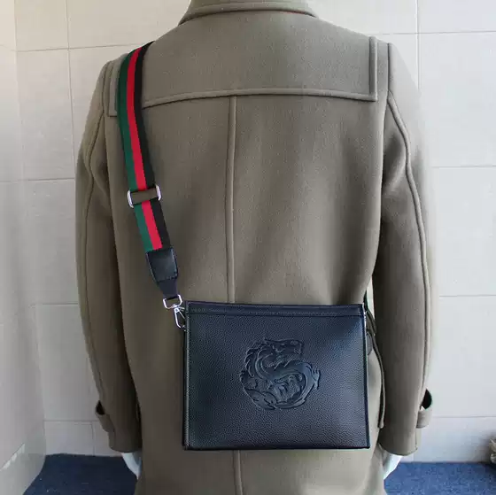 Year of the Dragon Gift 2024 New Men's Shoulder Bag Small Bag Clutch Bag Phone Bag New Year's Gift Dragon Men's Bag Shoulder Bag