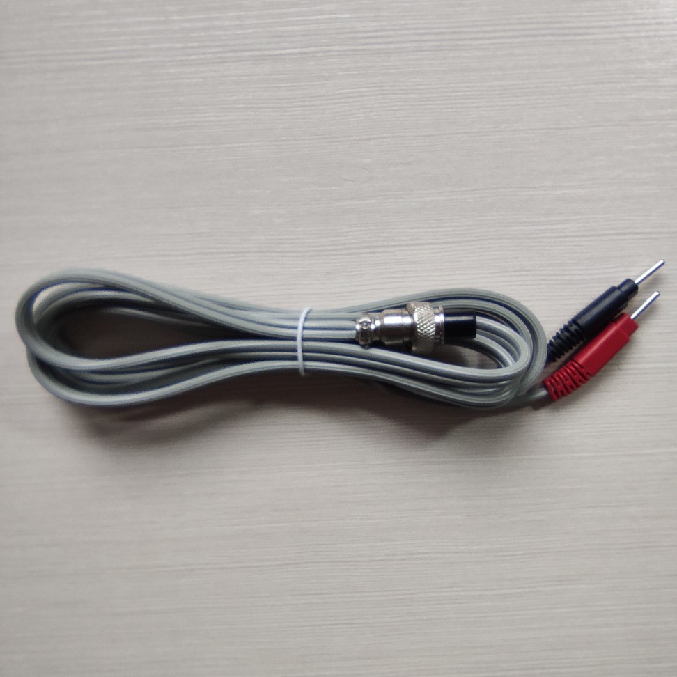 Electrode sheet Wire Nerve Muscle Electrical Stimulator Output Line Two Holes Guide Wire 2 0 pin Two-core lead 