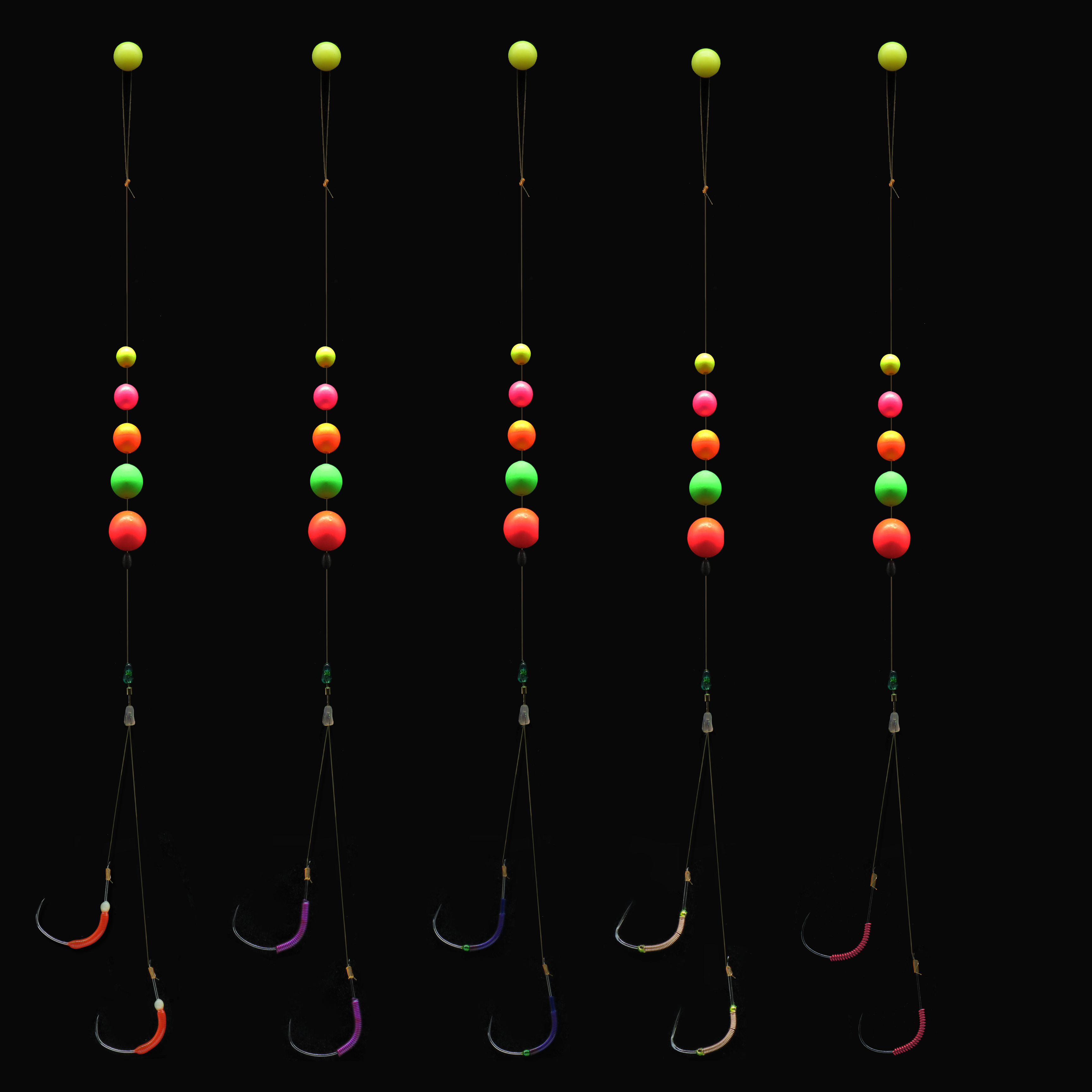 Taiwan Shrimp Bully 7 Colorful Caterpillar Anti Oxygenation Fishing Shrimp Line Group Worm Rafting Line Group Double Hook Fishing Shrimp Fishing Group-Taobao