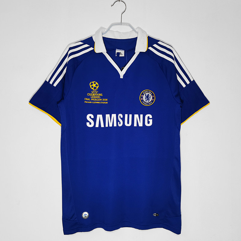 12 Champions League 98 Chelsea retro short-sleeved jersey No. 8 Desailly No. 25 Zola long-sleeved football jersey 9 Torres