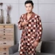 Coral nhung đồ ngủ nam phù hợp với dịch vụ nhà đồ ngủ flannel giản dị dày mềm xơ đồ bộ mặc nhà