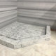 Marble shower room water bar table custom-made natural window sill stone artificial stone anti-slip stone pull groove floor