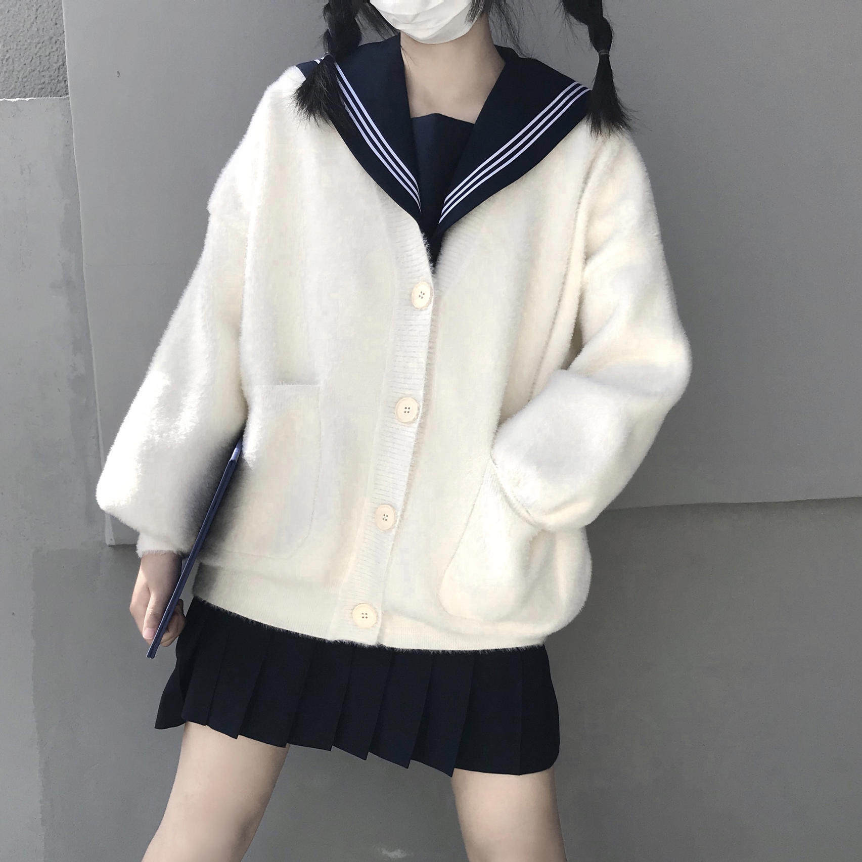 jk uniform dress copyrighted sailor jacket spring and autumn long sleeve original college wind student school for the middle suit women