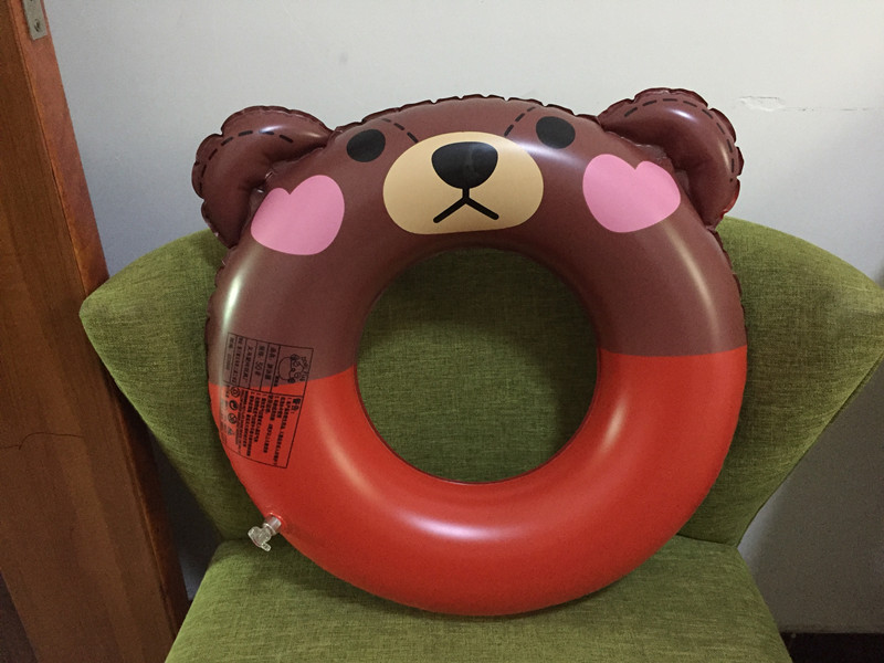 Dày inflatable vòng tròn phim hoạt hình bơi vòng chàng trai và cô gái trẻ em quần dưới chiếc nhẫn float dễ thương gấu nhỏ bán buôn phao bơi cho trẻ sơ sinh