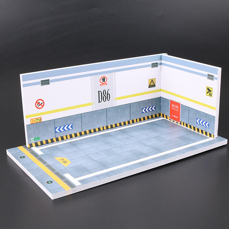 The bespoke parquet is a random one of the parking spaces.