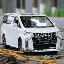 1:24 Toyota Elfa MPV alloy car model six-open metal toy car boy emulated car model pendulum