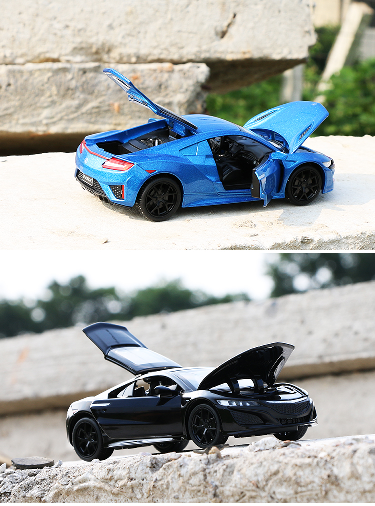 Acura NSX mô hình xe thể thao âm thanh và ánh sáng kéo trở lại hợp kim mô hình xe đua đồ chơi mô phỏng ban đầu mô phỏng xe mô hình - Chế độ tĩnh xe đồ chơi trẻ em