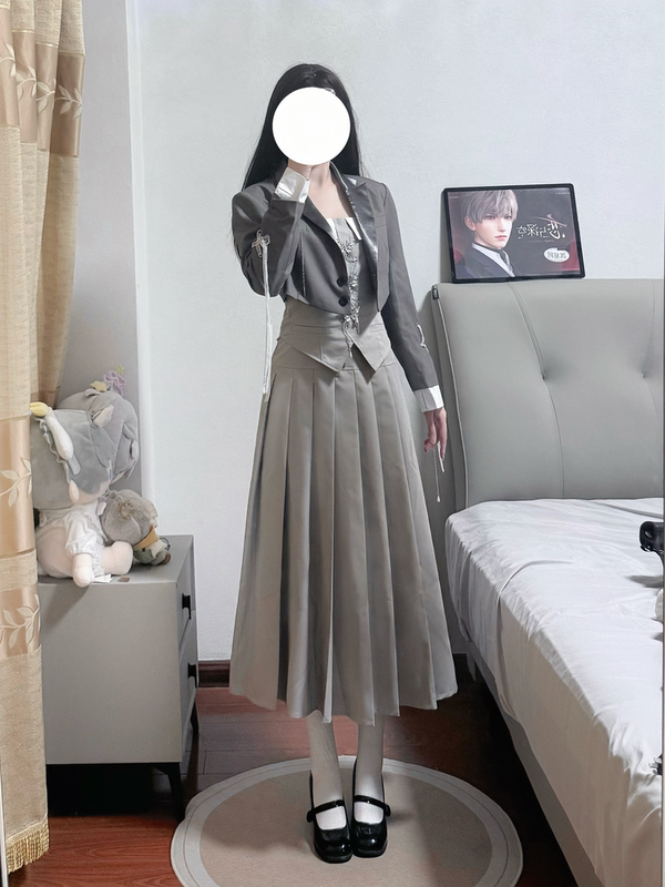 【Dai Mao Youyou】Almost Sold Out, in Stock: Love and Deep Space Main Character's Thoughts Lingering Suit, Suit Set, Long Dress