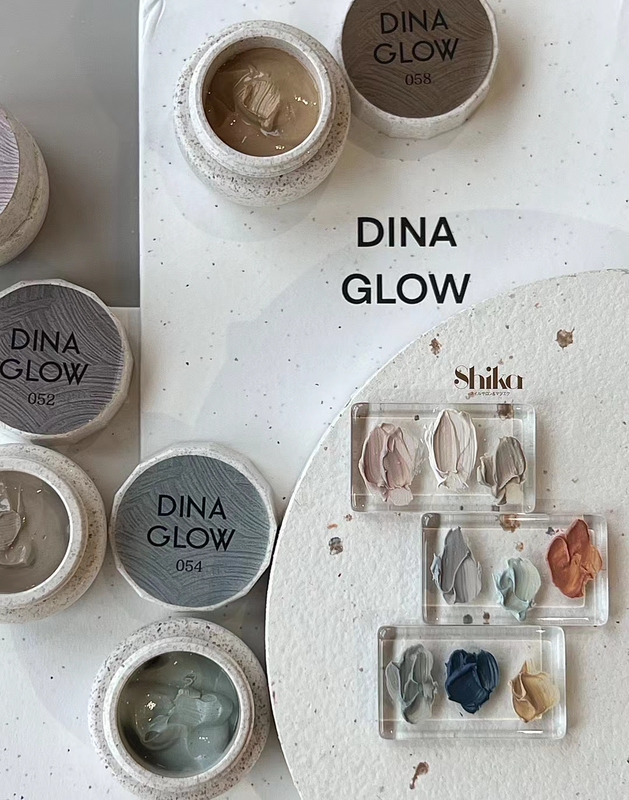 Dinaglow Hot-Selling No-Wash Stone Paint Gel Canned Phototherapy Nail Polish Gel 9-Color Series # 50-58 Creative Nail Art Designs