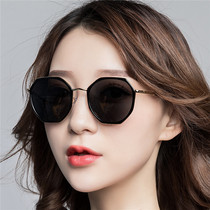 Sun glasses female UV sunglasses Korean version of tide retro Harajuku wind round face 2018 new polarized myopia glasses