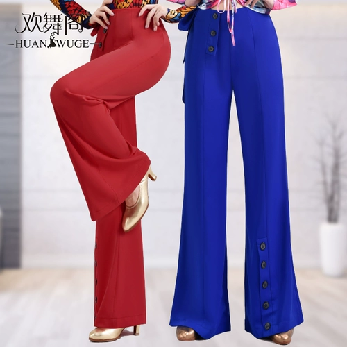 欢舞阁 Штаны, танцующая зимняя спортивная одежда, свободный крой, высокая талия