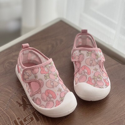 Kindergarten Indoor White Shoes for Boys, Lightweight Non-Slip Indoor Shoes for Boys Entering School, Children's White Canvas Shoes — 6