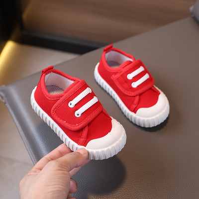 Kindergarten Indoor White Shoes for Boys, Lightweight Indoor Shoes for Children Entering School, White Canvas Shoes, White Cloth Shoes for Boys — 2
