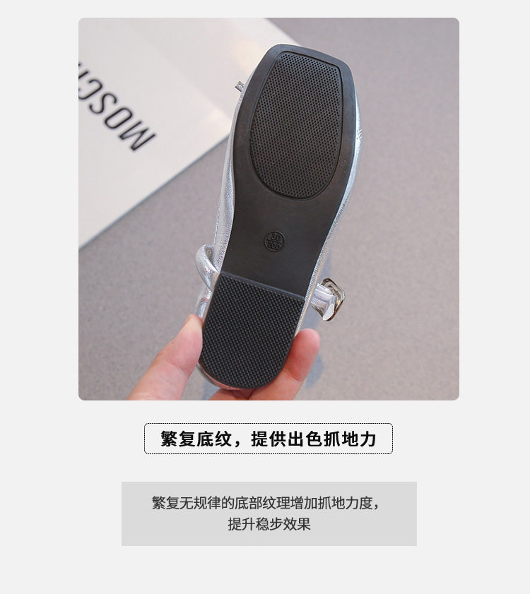 黑色小皮鞋女童学院风蝴蝶结款百搭超软2026新款不累脚英伦风儿童 — 9