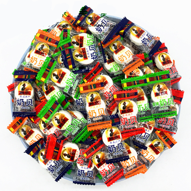 Tibetan farm milk beet Tibetan specialite children dry with highland barley milk sheet Tibetan Jiaromia nutritious snacks cheese dry 500g