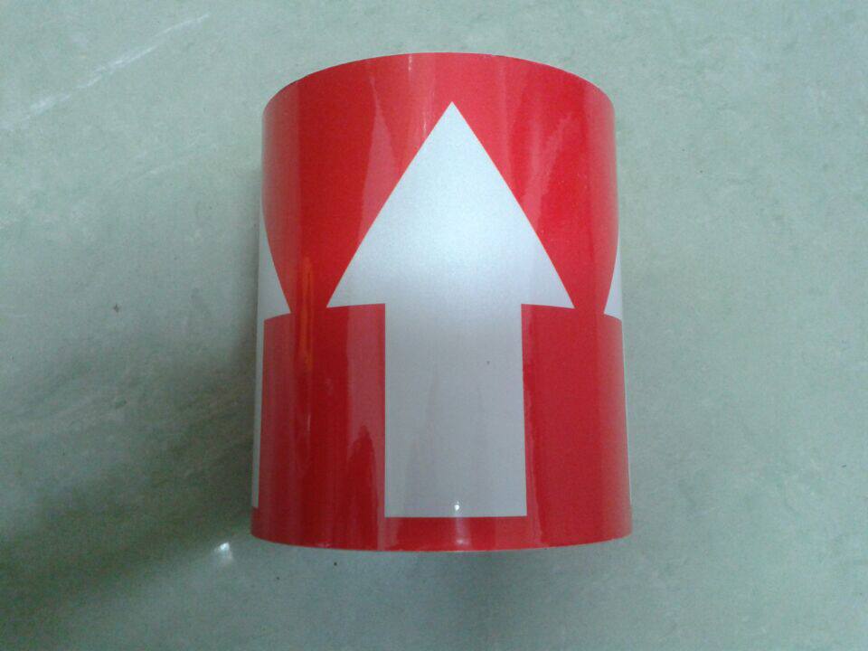 Pipe Identification Pipe Color Circular Arrow Color Label Sticker Fire Sticker Sticker 10cm Red