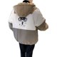 ເສື້ອກັນໜາວ velvet cotton coat hooded loose jacket men's Korean style trendy couple wear casual cartoon students top cotton jacket