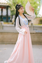 (Shuijiao Yi)Han Yunge Furong new original Hanfu womens waist-high placket daily fresh and elegant spot