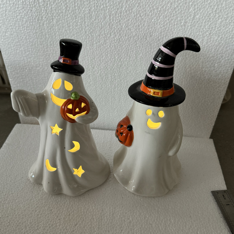 Ceramic Halloween Ghost Ornaments, Creative Home Decorations, Living Room Entrance, Tv Cabinet, Desktop Crafts, Gifts