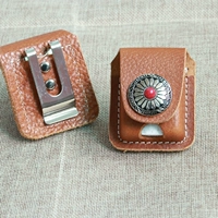 Золотисто -желтая кожаная кожа Big Flower Red Button