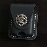 Зажигалка на керосине, чехол, кожаные универсальные джинсы с начесом, из натуральной кожи