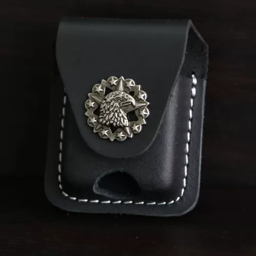 Зажигалка на керосине, чехол, кожаные универсальные джинсы с начесом, из натуральной кожи