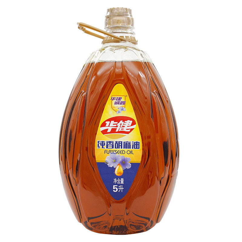 Huajian Chengxin pure fragrant Hu sesame oil 5L Huajian linseed oil edible vegetable oil Datong Datong