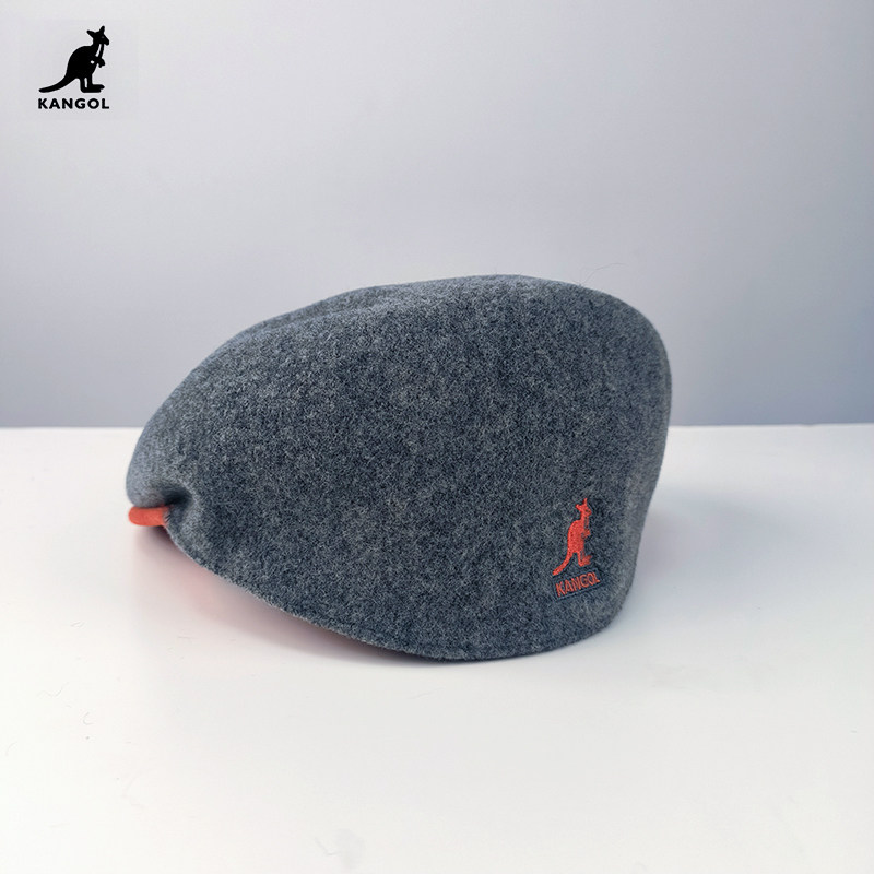 Kangol Wool 504-S Cap кенгуру шерсть смешанные цвета положительный и отрицательный берет Художник шляпа мужской и женщины фуражка 
