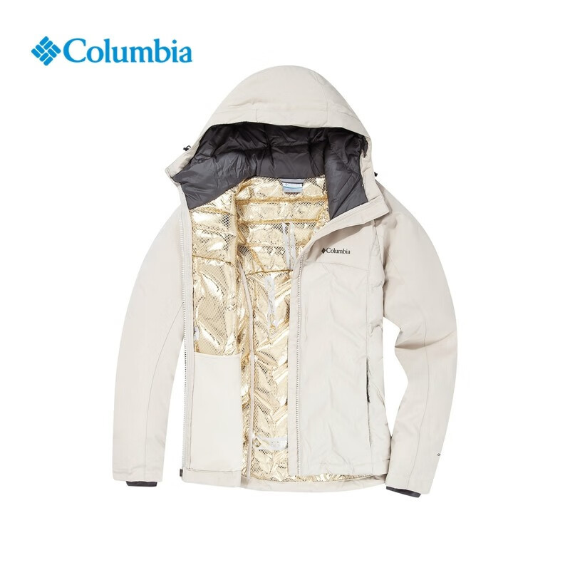 Columbia Outdoor Women's 2025 Autumn/Winter Gold Dot Thermal Insulated Waterproof 650 Fill down Jacket Xr8598