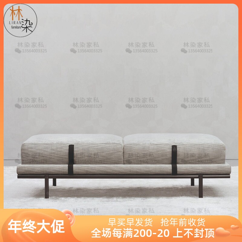 Nordic light luxury fabric sofa stool simple modern shoe changing stool home bedroom bed end stool cloakroom bench