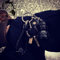 Big Boys Gadgets Star Wars custom BLACK MAN glitter keychain pendant