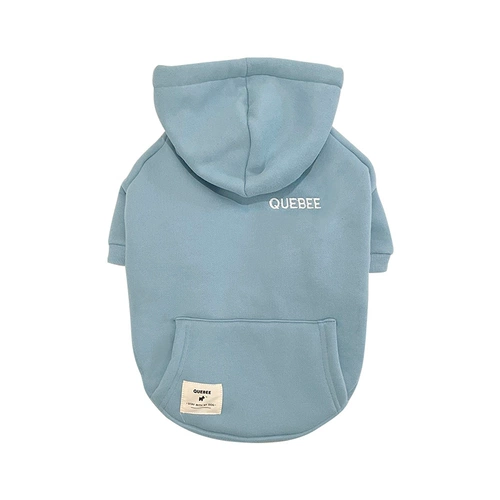 QB осенне-зимняя утолщенная бархатная толстовка с капюшоном для собак, хлопковое пальто, теплая зимняя одежда, шнауцер, французский Dou Bichon