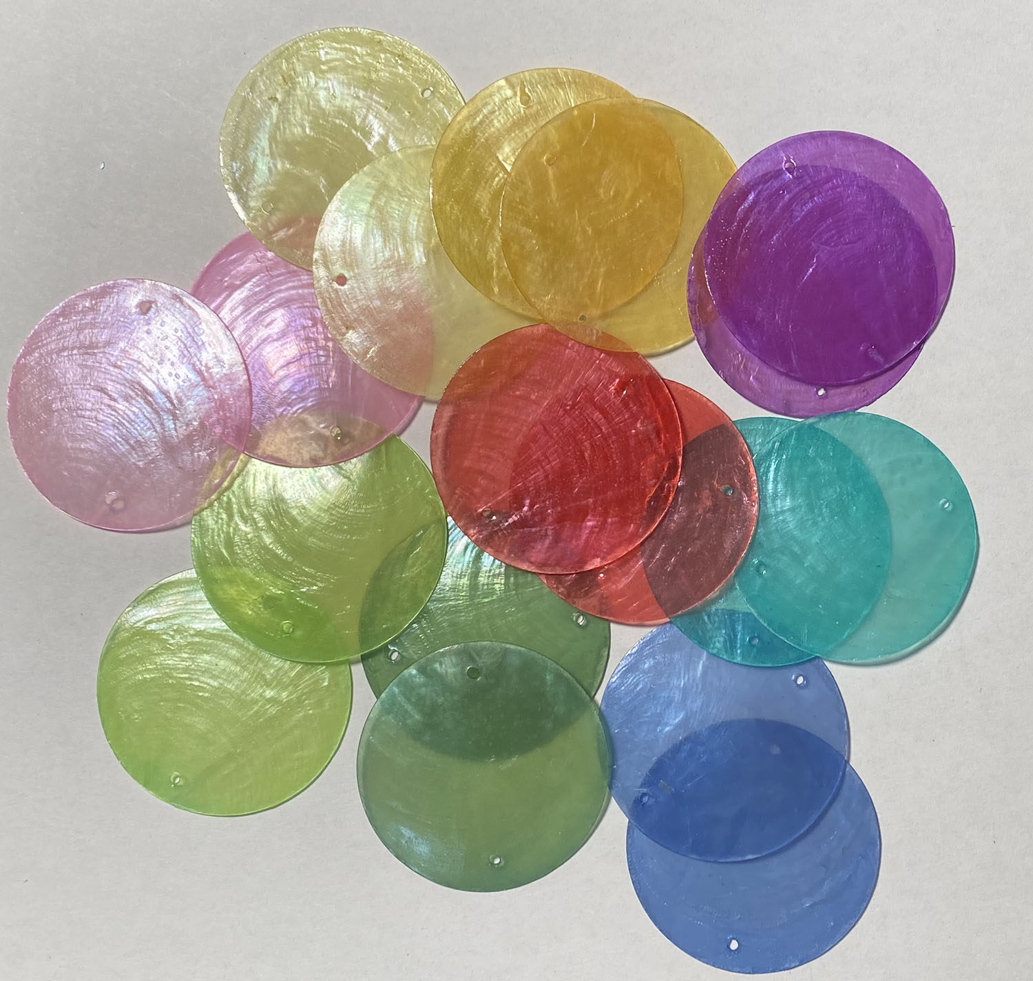 Seawater Pearls Mother Shells Round Sheet Handmade Diy Creative Wind Bells Partition Door Curtain Colored Shell Pieces Wedding pieces-Taobao