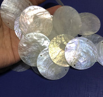Custom natural shell discs Mirror shell raw materials Soft shell DIY lamp accessories Translucent shell pieces