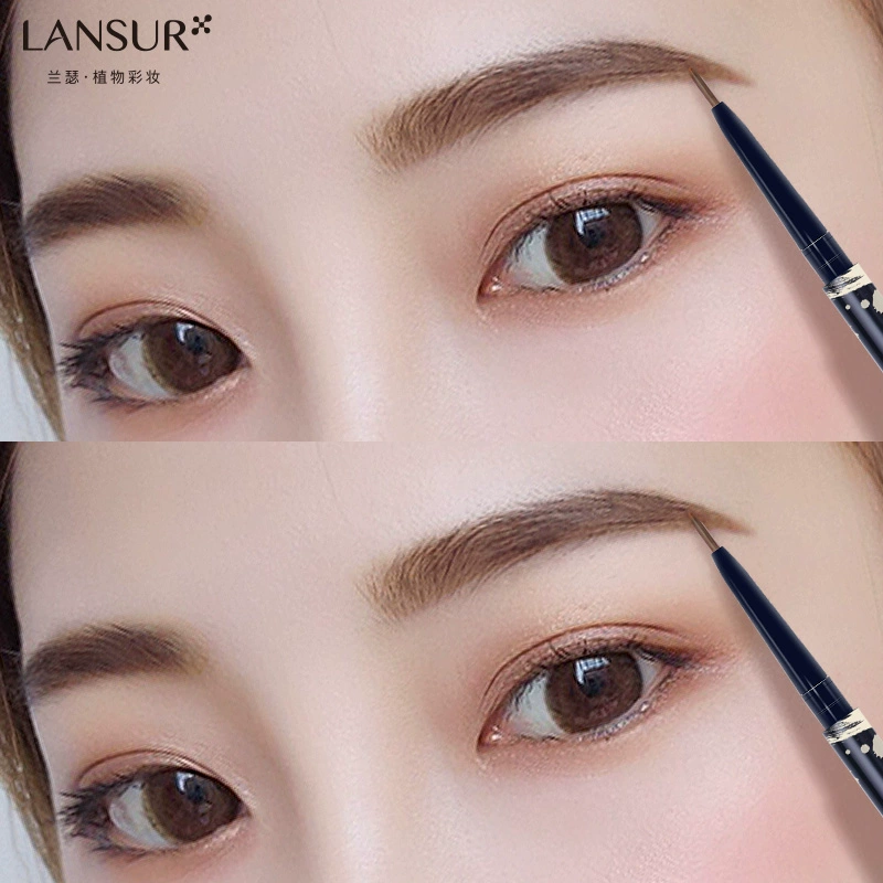 Lancer mười lông mày vẽ tốt chì kẻ mày nữ không thấm nước và không thấm mồ hôi, không đánh dấu đầu mỏng tự nhiên mới bắt đầu đích thực - Bút chì lông mày / Bột / Stick
