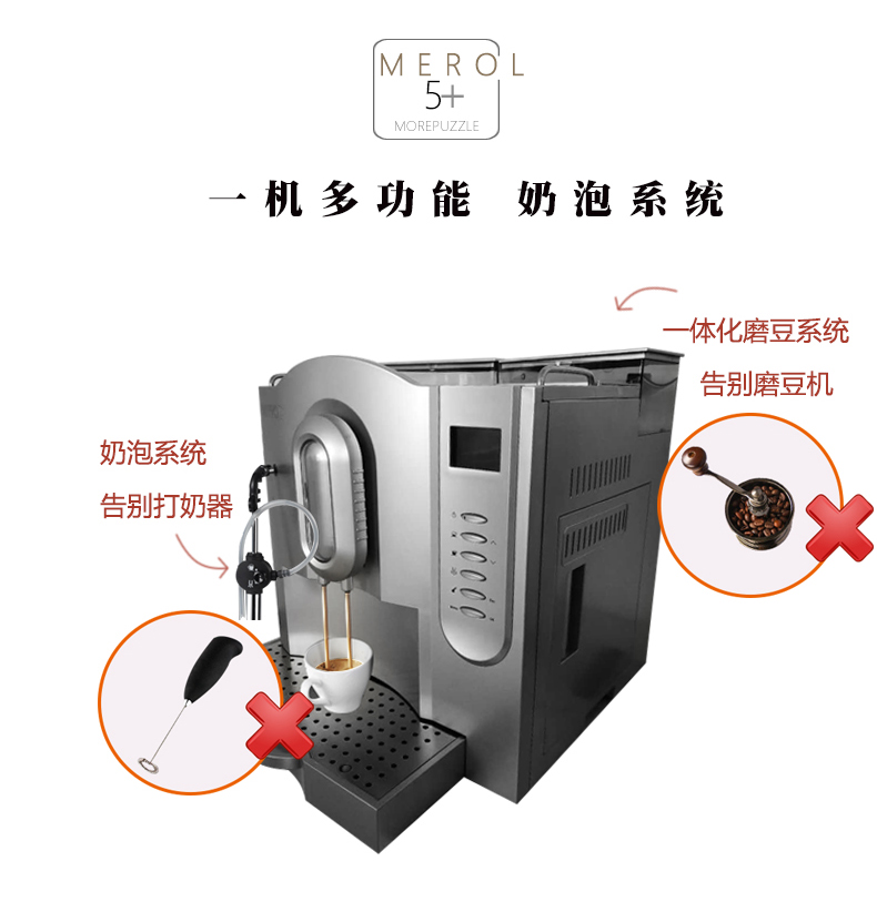 máy pha cà phê kiểu ý	 Máy pha cà phê gia đình Merol / Mei 侬 ME-707S Mini nhỏ kiểu Ý tự động - Máy pha cà phê máy pha cà phê hạt cho gia đình