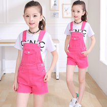 Girls Summer Dress Strap 2021 New Set Girls Children Students Children Candy Color Sling Shorts Thin Shorts